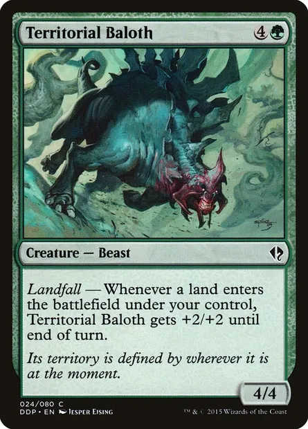 Baloth territorial, carte Magic DDP 24 — extension Duel Decks: Zendikar vs. Eldrazi
