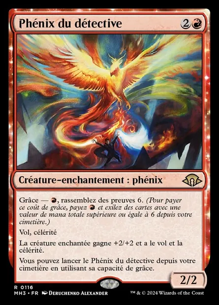 Phénix du détective, carte Magic MH3 116 — extension Modern Horizons 3