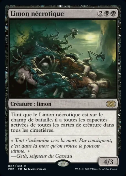 Limon nécrotique, carte Magic 2X2 83 — extension Double Masters 2022