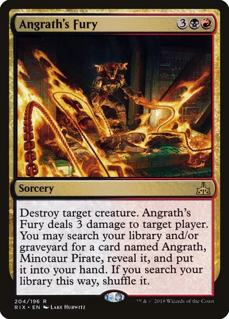 Angrath's Fury, Magic card RIX 204 — Rivals of Ixalan set