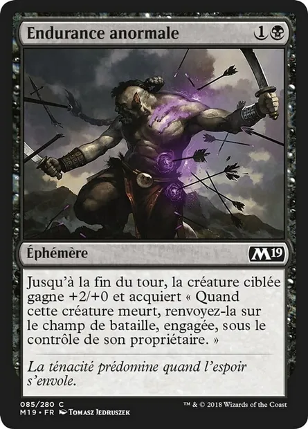 Endurance anormale, carte Magic M19 85 — extension Core Set 2019
