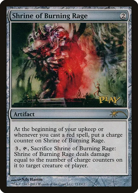 Shrine of Burning Rage, Magic card DCI 73 — DCI Promos set