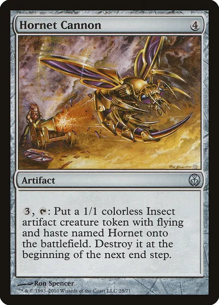 Hornet Cannon, Magic card DDE 28 — Duel Decks: Phyrexia vs. the Coalition set