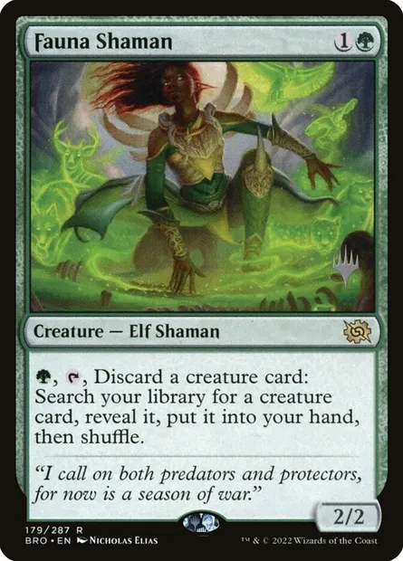 Fauna Shaman, Magic card PBRO 179p — The Brothers' War Promos set