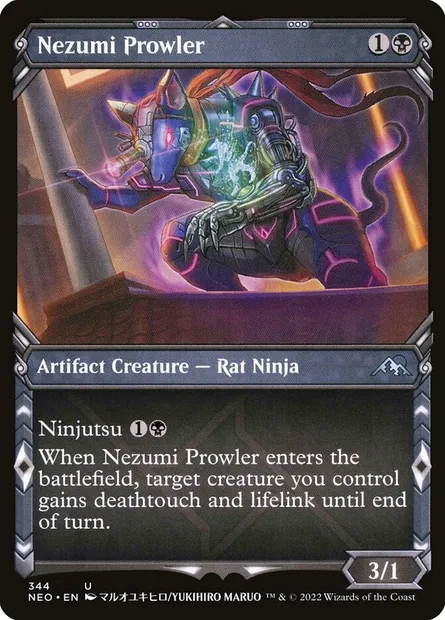 Nezumi Prowler, Magic card NEO 344 — Kamigawa: Neon Dynasty set