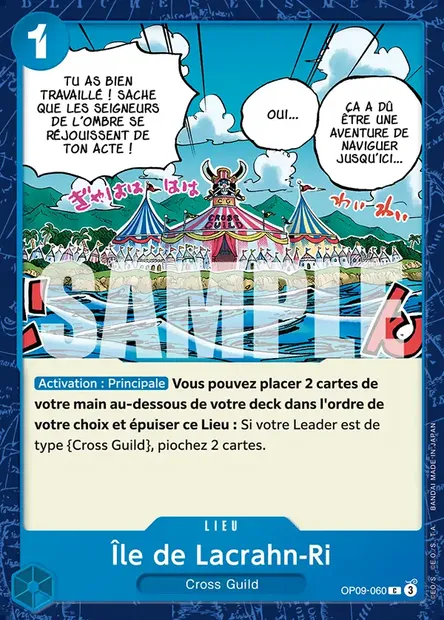 Île de Lacrahn-Ri, carte One Piece OP09-060 — extension LES NOUVEAUX EMPEREURS