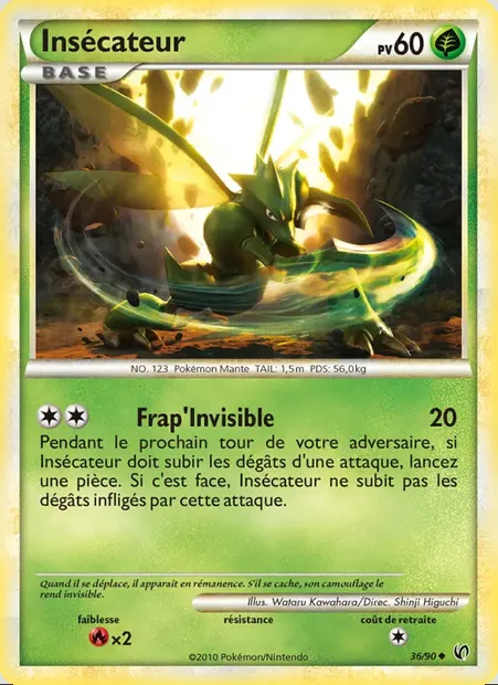 Insecateur, carte Pokémon UD 36 — extension Indomptable