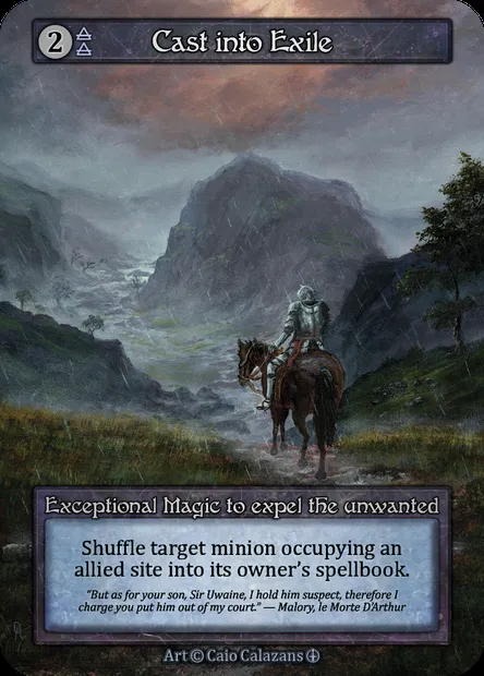 Cast into Exile, Sorcery card ATH 124 — Arthurian Legends set