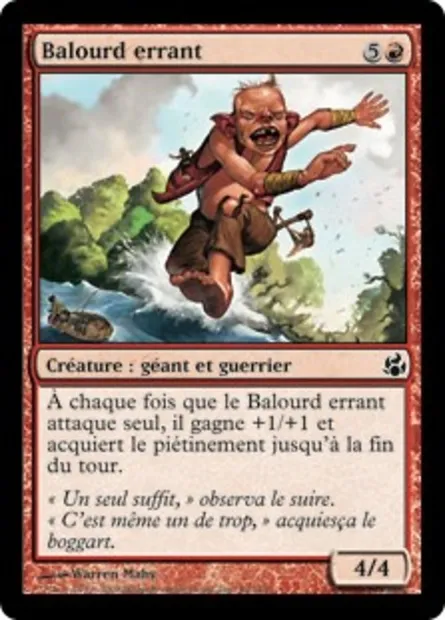 Balourd errant, carte Magic MOR 94 — extension Leveciel