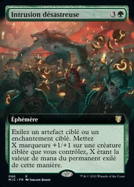 Intrusion désastreuse, carte Magic MIC 66 — extension Midnight Hunt Commander