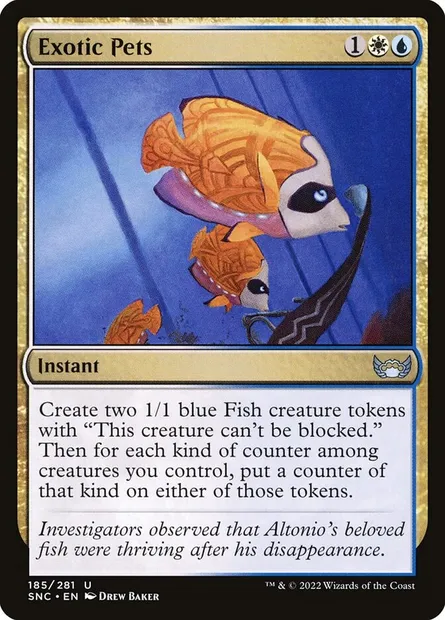 Exotic Pets, Magic card SNC 185 — Streets of New Capenna set