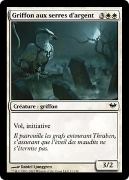 Griffon aux serres d'argent, carte Magic DKA 21 — extension Obscure Ascension