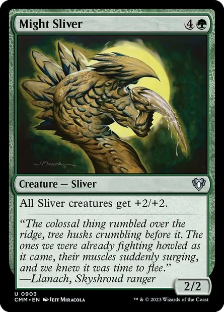 Might Sliver, Magic card CMM 903 — Commander Masters set