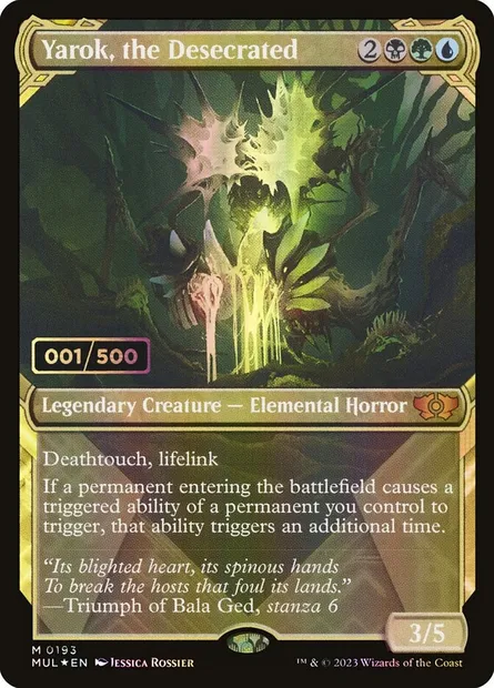 Yarok, the Desecrated, Magic card MUL 193z — Multiverse Legends set