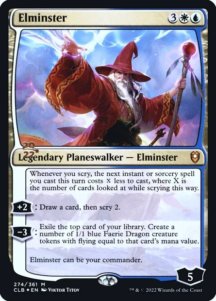 Elminster, Magic card PCLB 274s — Battle for Baldur's Gate Promos set