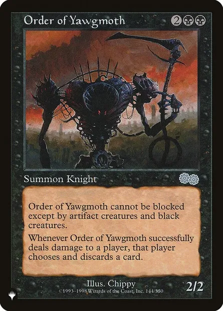 Order of Yawgmoth, Magic card PLST USG-144 — The List set