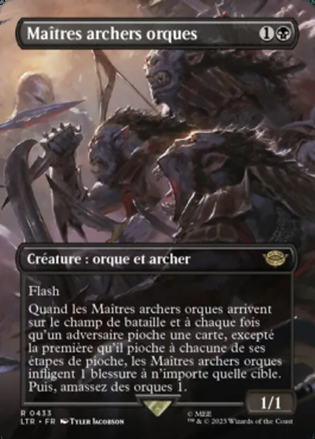 Maîtres archers orques, carte Magic LTR 433 — extension Le Seigneur des Anneaux : chroniques de la Terre du Milieu