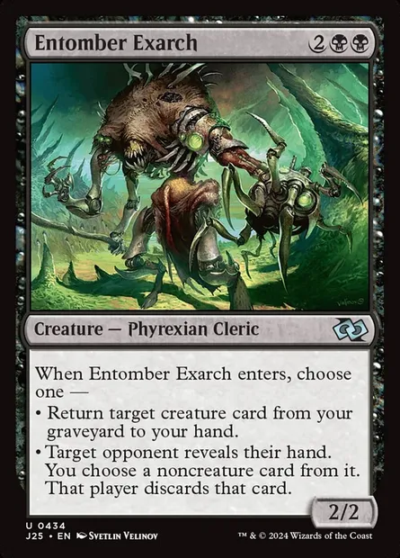 Entomber Exarch, Magic card J25 434 — Foundations Jumpstart set