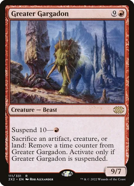 Greater Gargadon, Magic card 2X2 111 — Double Masters 2022 set