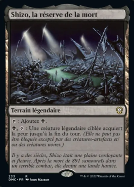 Shizo, la réserve de la mort, carte Magic DMC 233 — extension Dominaria United Commander