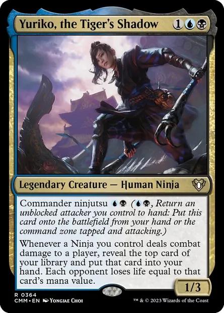 Yuriko, the Tiger's Shadow, Magic card CMM 364 — Commander Masters set