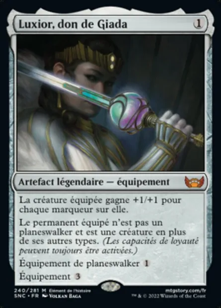 Luxior, don de Giada, carte Magic SNC 240 — extension Les rues de la Nouvelle-Capenna