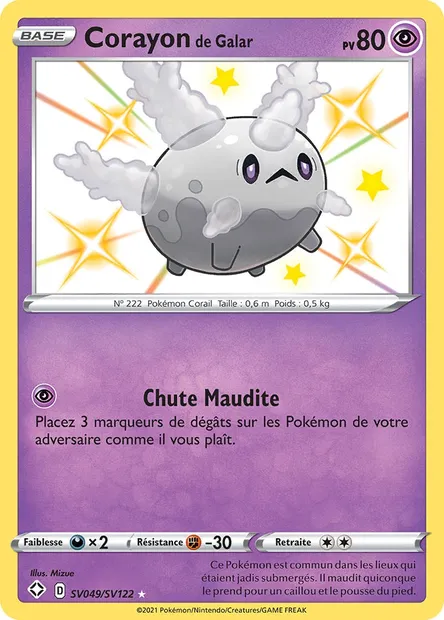 Corayon de Galar, carte Pokémon SHF SV049 — extension Destinées Radieuses