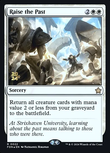 Raise the Past, Magic card PFDN 22s — Foundations Promos set