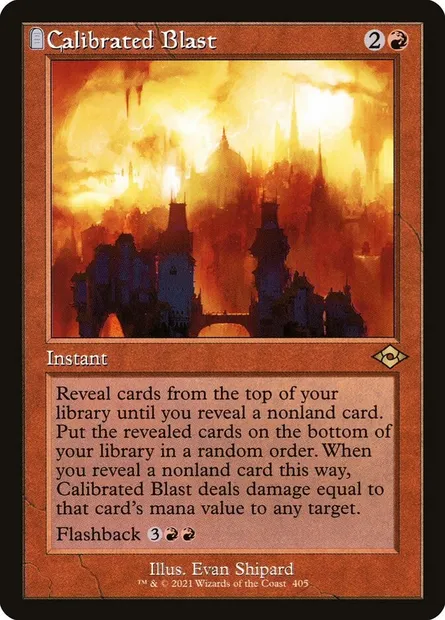 Calibrated Blast, Magic card MH2 405 — Modern Horizons 2 set