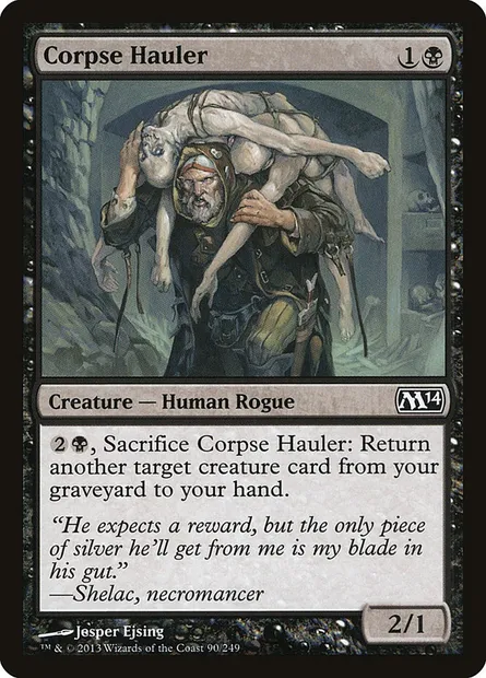 Corpse Hauler, Magic card M14 90 — Magic 2014 set