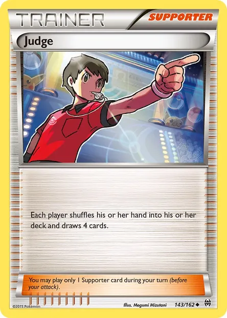 Judge, Pokémon card BKT 143 — BREAKthrough set