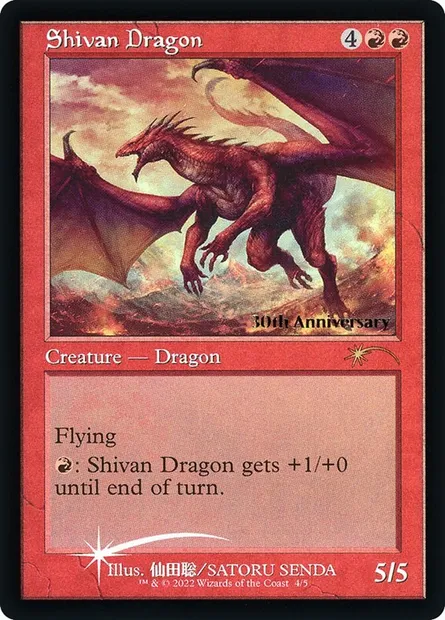 Dragon shivân, carte Magic P30H 4★ — extension 30th Anniversary History Promos