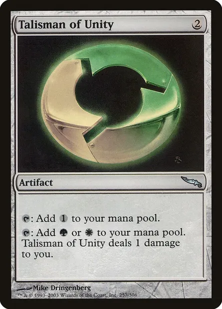 Talisman of Unity, Magic card MRD 257 — Mirrodin set