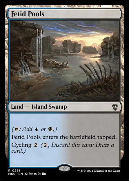 Fetid Pools, Magic card MKC 261 — Murders at Karlov Manor Commander set
