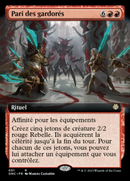Pari des gardorés, carte Magic ONC 51 — extension Phyrexia: All Will Be One Commander