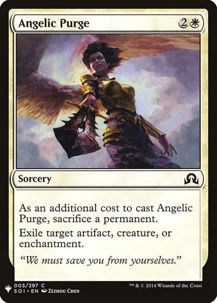 Épuration angélique, carte Magic PLST SOI-3 — extension The List
