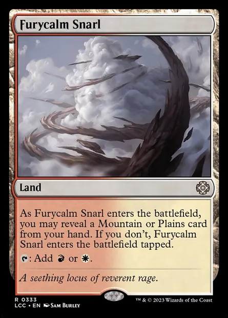 Furycalm Snarl, Magic card LCC 333 — The Lost Caverns of Ixalan Commander set