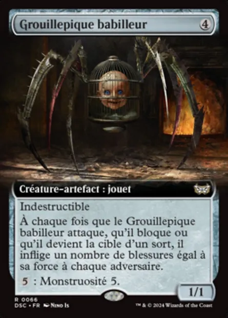 Grouillepique babilleur, carte Magic DSC 66 — extension Duskmourn: House of Horror Commander