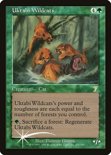Uktabi Wildcats, Magic card 7ED 278★ — Seventh Edition set