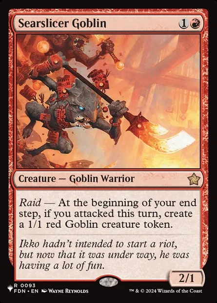 Searslicer Goblin, Magic card PLST FDN-93 — The List set