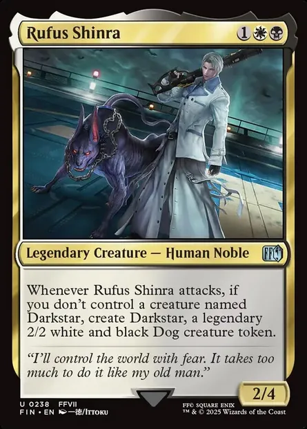 Rufus Shinra, Magic card FIN 238 — Final Fantasy set