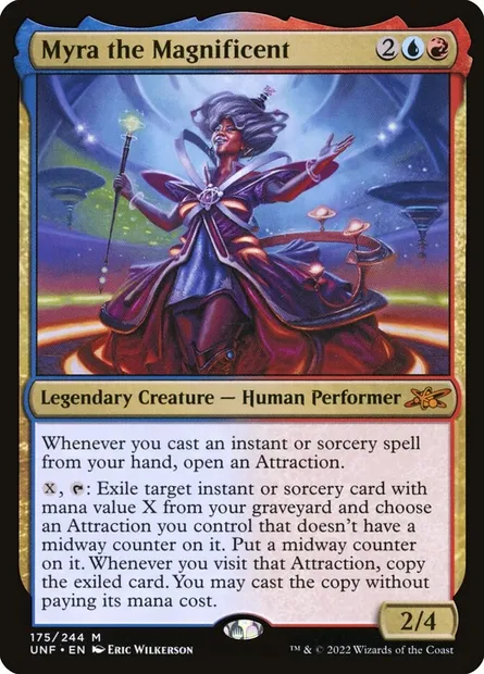 Myra the Magnificent, carte Magic UNF 175 — extension Unfinity