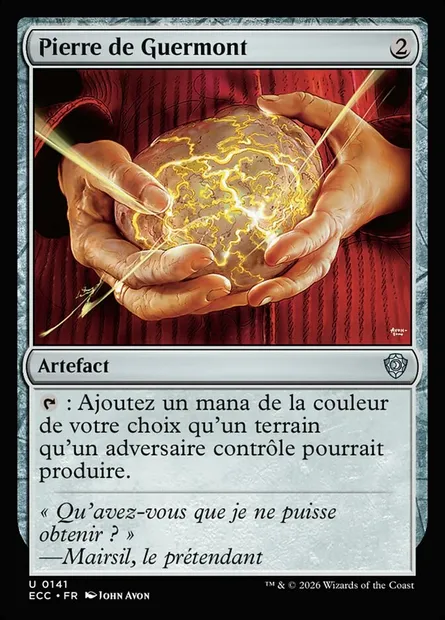 Pierre de Guermont, carte Magic ECC 141 — extension Lorwyn Eclipsed Commander
