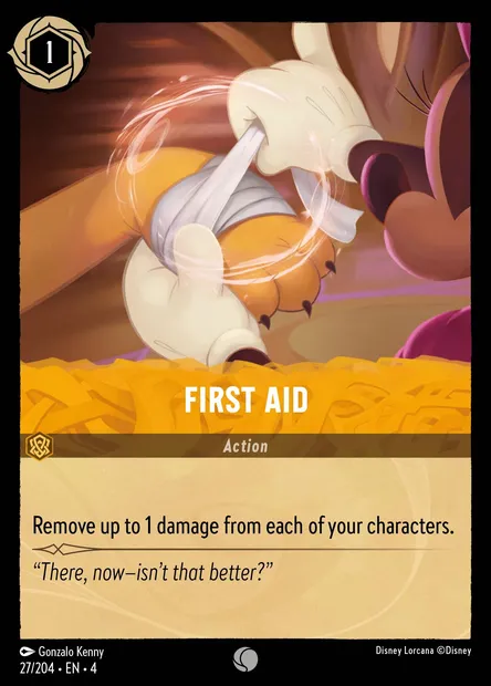 First Aid, Disney Lorcana card CH4-027 — Ursula's Return set