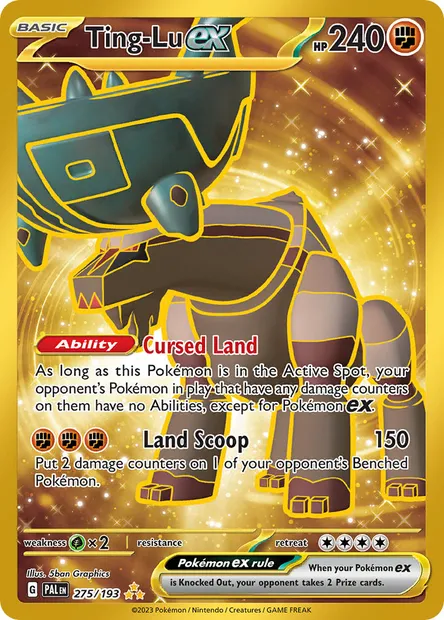 Ting-Lu ex, Pokémon card PAL 275 — Paldea Evolved set