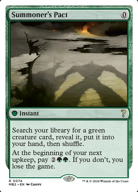 Summoner's Pact, Magic card MB2 74 — Mystery Booster 2 set