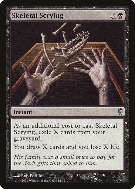 Skeletal Scrying, Magic card CNS 124 — Conspiracy set