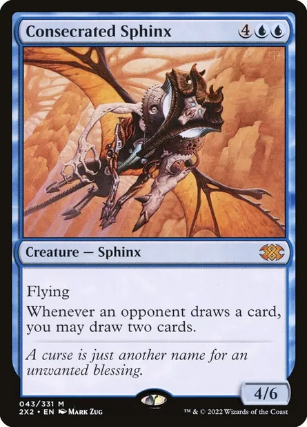 Consecrated Sphinx, Magic card 2X2 43 — Double Masters 2022 set