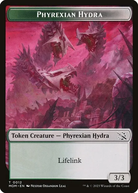 Phyrexian Hydra, Magic card TMOM 12 — March of the Machine Tokens set