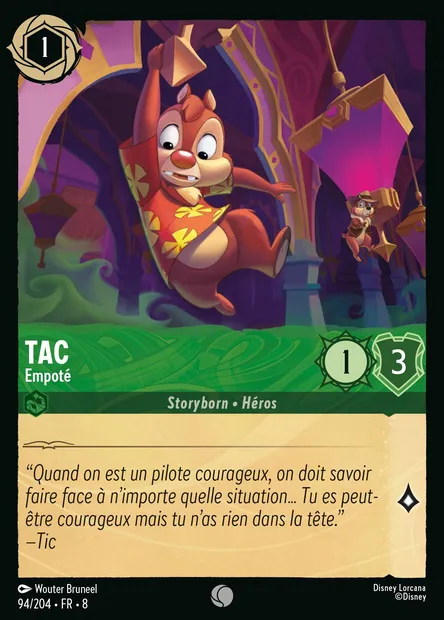 Tac - Empoté, carte Disney Lorcana CH8-094 — extension Le Règne de Jafar